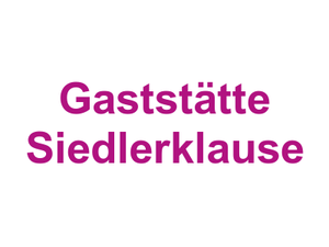 Gaststätte Siedlerklause Logo