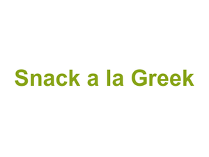 Snack a la Greek Logo
