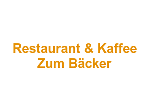 Restaurant & Kaffee "Zum Bäcker" Logo