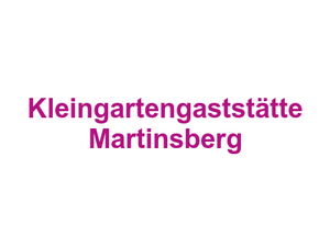 Kleingartengaststätte Martinsberg Logo