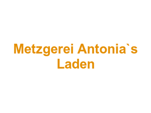 Metzgerei Antonia`s Laden Logo