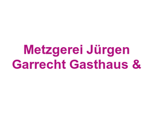 Metzgerei Jürgen Garrecht Gasthaus & Logo
