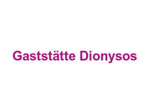 Gaststätte Dionysos Logo