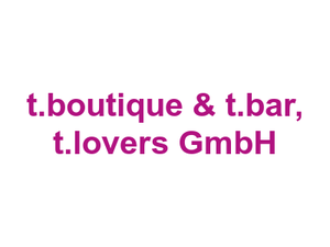 t.boutique & t.bar, t.lovers GmbH Logo