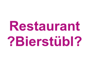 Restaurant „Bierstübl“ Logo