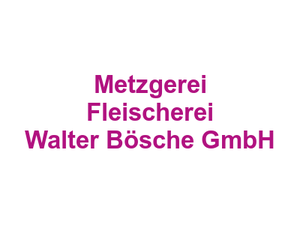 Metzgerei Fleischerei Walter Bösche GmbH Logo