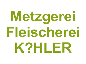 Metzgerei Fleischerei KHLER Logo