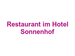 Restaurant im Hotel Sonnenhof Logo
