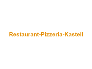 Restaurant-Pizzeria-Kastell Logo