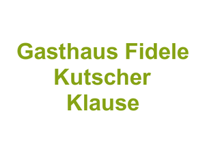 Gasthaus Fidele Kutscher Klause Logo