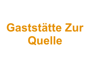 Gaststätte Zur Quelle Logo