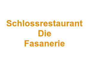 Schlossrestaurant Die Fasanerie Logo