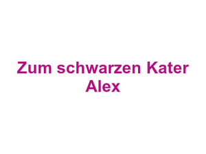 Zum schwarzen Kater "Alex" Logo