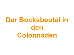 Der Bocksbeutel in den Colonnaden Logo