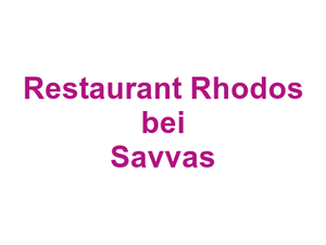 Restaurant Rhodos bei Savvas Logo
