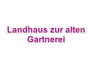 Landhaus zur alten Gartnerei Logo