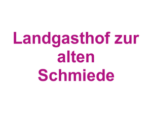 Landgasthof zur alten Schmiede Logo