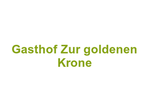 Gasthof Zur goldenen Krone Logo