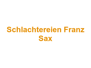 Metzgereien und Schlachtereien Franz Sax Logo
