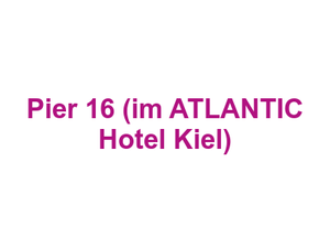 Pier 16 (im ATLANTIC Hotel Kiel) Logo