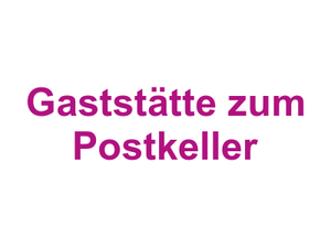 Gaststätte zum Postkeller Logo