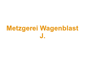 Metzgerei Wagenblast J. Logo