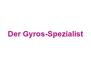 Der Gyros-Spezialist Logo