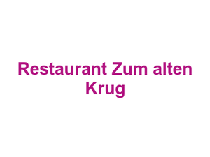 Restaurant Zum alten Krug Logo