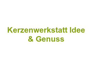 Kerzenwerkstatt Idee & Genuss Logo