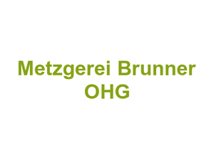 Metzgerei Brunner  OHG Logo