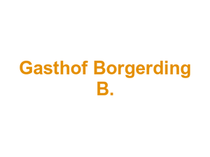 Gasthof Borgerding B. Logo