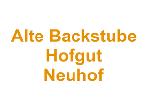 Alte Backstube Hofgut Neuhof Logo