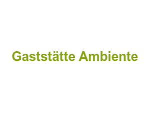 Gaststätte Ambiente Logo