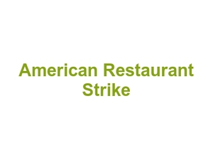 American Restaurant Strike Logo