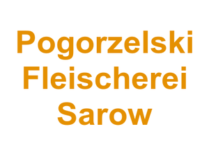 Metzgerei Frank Pogorzelski Fleischerei Sarow Logo