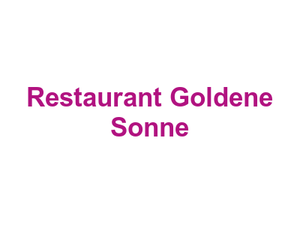 Restaurant Goldene Sonne Logo
