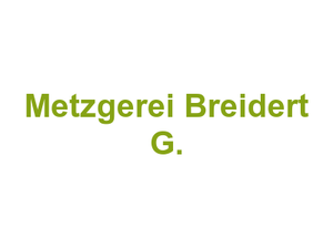 Metzgerei Breidert G. Logo