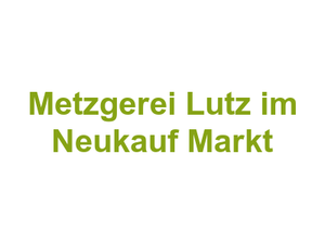 Metzgerei Lutz im Neukauf Markt Logo