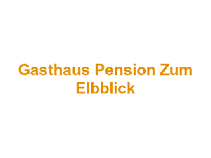Familie Pankrath Gasthaus Pension Zum Elbblick Logo