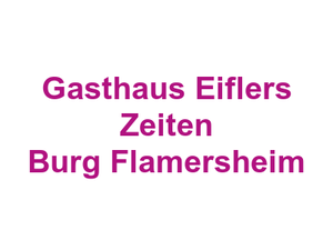 Gasthaus Eiflers Zeiten Burg Flamersheim Logo