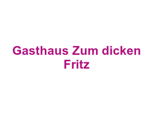 Gasthaus Zum dicken Fritz Logo