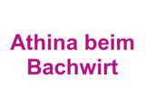 Griechische Taverne "Athina" beim Bachwirt Logo