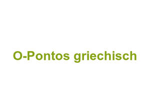 O-Pontos griechisch Logo