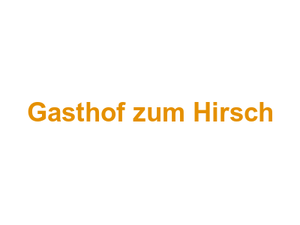 Gasthof zum Hirsch Logo