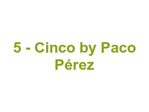 5 - Cinco by Paco Pérez Logo
