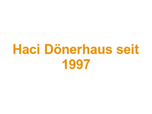 Haci Dönerhaus seit 1997 Logo