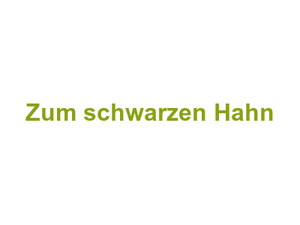 Zum schwarzen Hahn Logo