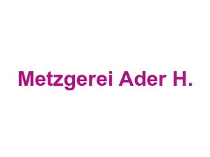 Metzgerei Ader H. Logo