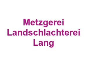 Metzgerei Landschlachterei Lang Logo