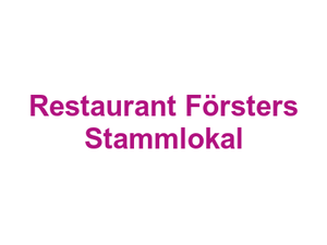 Restaurant Försters Stammlokal Logo